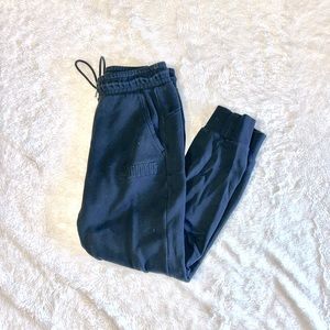 Puma Black Embossed Logo Joggers - Men’s Size Small